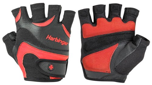 Перчатки мужские HARBINGER Mens FlexFit W&D - Black/Red