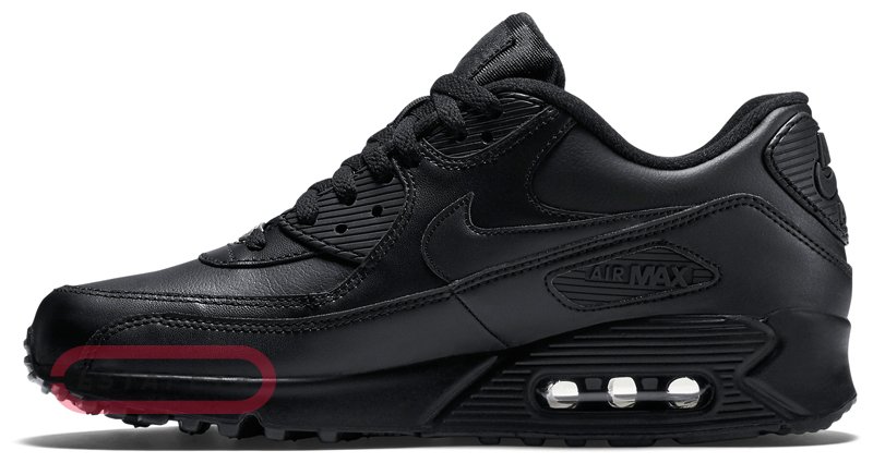 NIKE AIR MAX 90 LEATHER 302519-001 