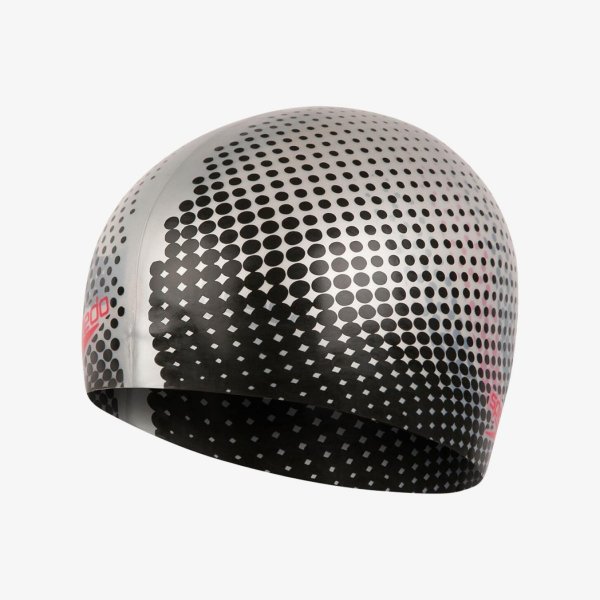 Шапочка Speedo REV MOUD SILC CAP AU SILVER/BLACK