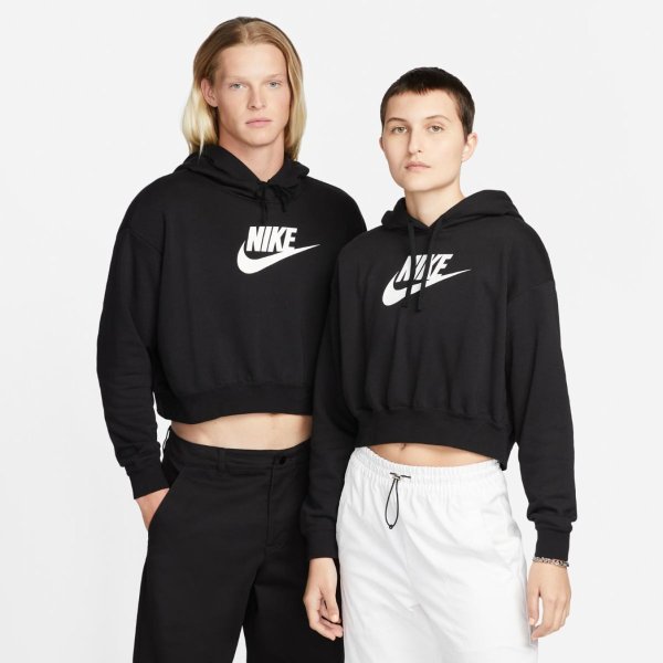 Жіноча толстовка NIKE W NSW CLUB Fleece GX CROP HDY