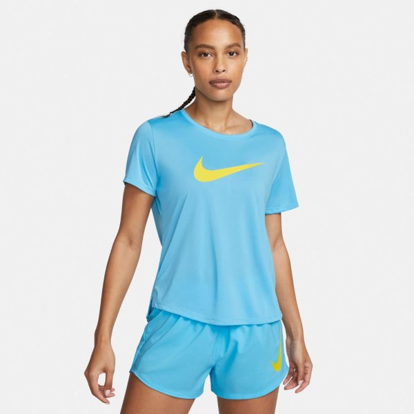 Жіноча футболка NIKE W ONE Dri-FIT SWSH HBR SS