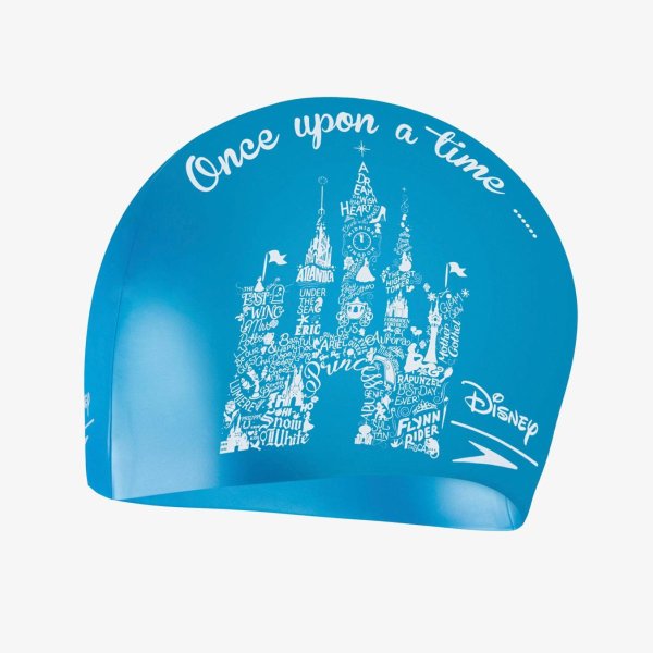 Дитяча шапочка Speedo SLOGAN PRT CAP JU BLUE/WHITE