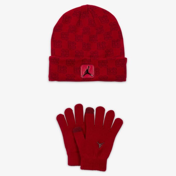 Дитячий набір: шапка, рукавички JORDAN JAN MONOGRAM BEANIE SET