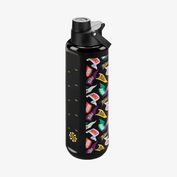 Пляшка NIKE TR RENEW RECHARGE CHUG BOTTLE 32 OZ GRAPHIC BLACK/BLACK/LASER ORANGE/BOLD BERRY 32OZ