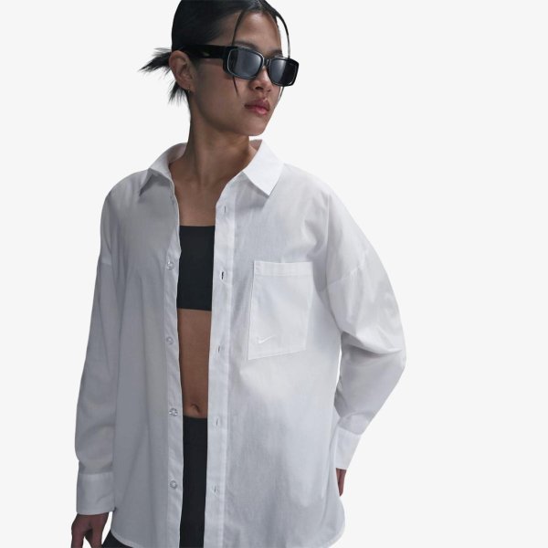 Жіноча сорочка NIKE W NSW NK CHLL PPLN LS BTN TOP