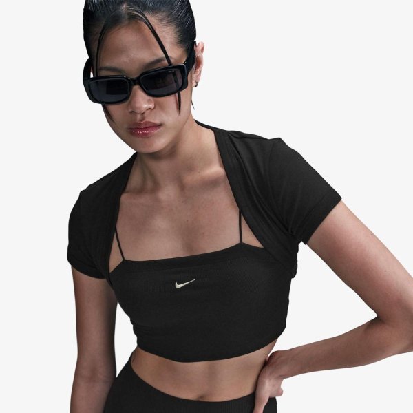 Жіноча футболка NIKE W NSW NK CHLL KNT MRIB 2N1 CRP