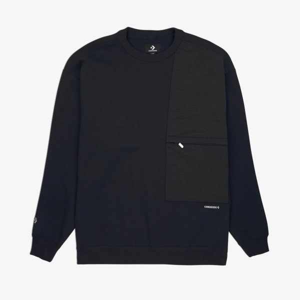 Чоловіча толстовка Converse WORDMARK CREW BLACK