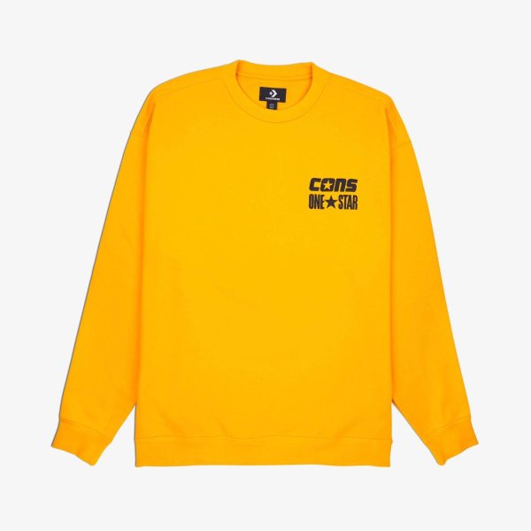 Чоловіча толстовка Converse CONS ONE STAR CREW BLACK