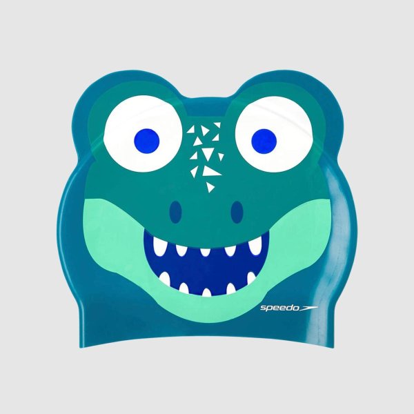 Дитяча шапочка Speedo CROC PRT CHARACTER CAP IU GREEN/GREEN