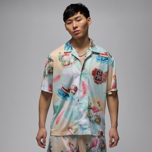 Чоловіча сорочка JORDAN M J ESS SMR PK AOP CAMP TOP