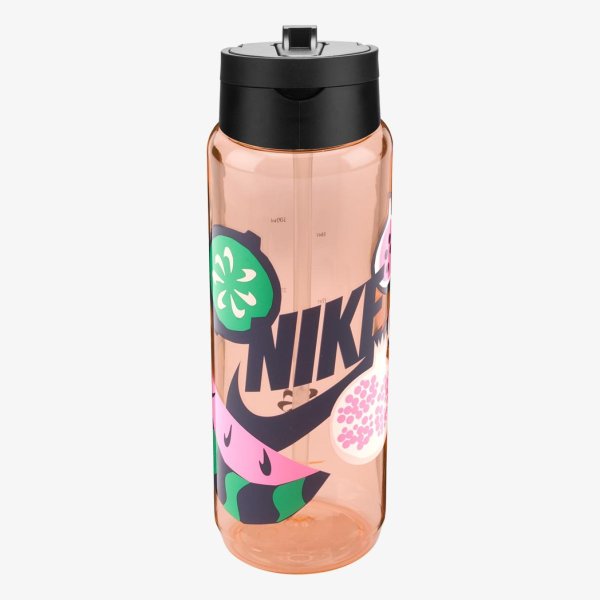 Пляшка NIKE TR RENEW RECHARGE STRAW BOTTLE 24 OZ GRAPHIC WASHED CORAL/BLACK/MIDNIGHT NAVY/MIDNIGHT NAVY 24O