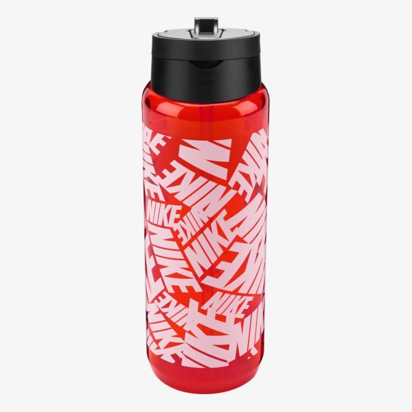 Пляшка NIKE TR RENEW RECHARGE STRAW BOTTLE 24 OZ GRAPHIC SAFETY ORANGE/BLACK/WHITE/WHITE 24OZ
