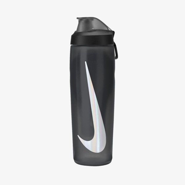 Пляшка NIKE REFUEL BOTTLE LOCKING LID 24 OZ ANTHRACITE/BLACK/SILVER IRIDESCENT 24OZ