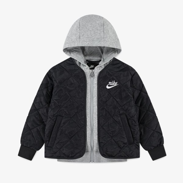 Детская куртка NIKE NKN FLEECE HOODED QUILT JACKET