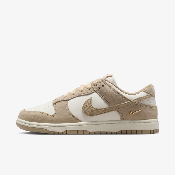 Жіночі кросівки NIKE WMNS DUNK LOW LINEN / METALLIC GOLD