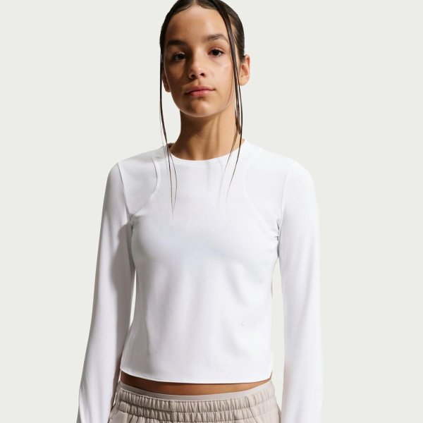 Дитячий лонгслів NIKE G NK MAVN DF RIBBED LS TOP