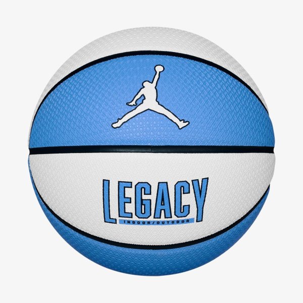 М'яч баскетбольний JORDAN LEGACY 2.0 8P DEFLATED WHITE/COLLEGE NAVY/COLLEGE NAVY/VALOR BLUE 07
