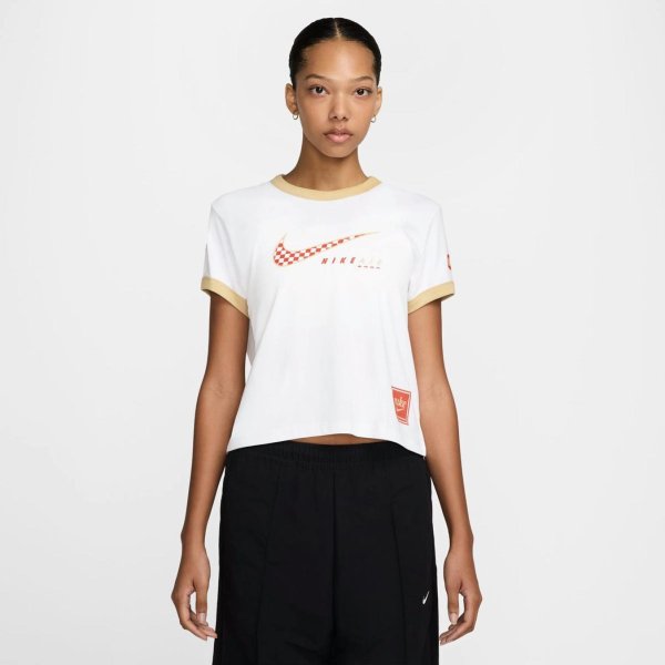 Жіноча футболка NIKE W NSW CLUB SS TEE MOTO RGR