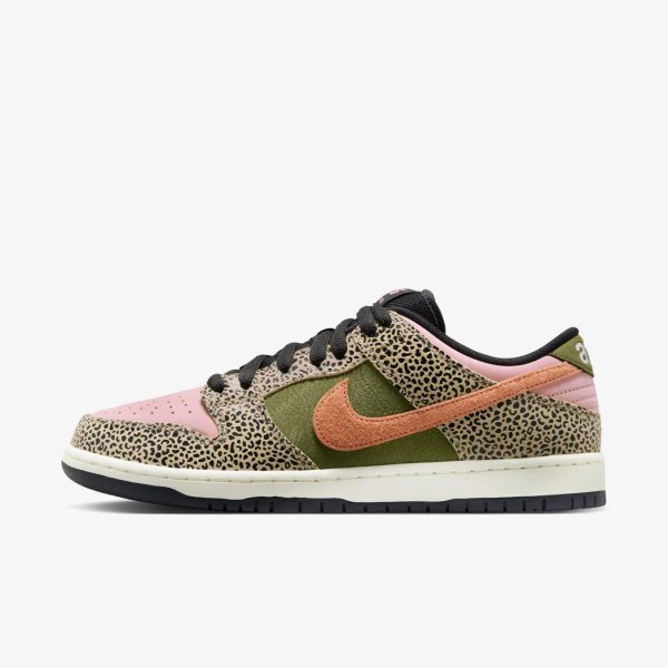 Чоловічі кросівки NIKE SB ARTS-REC X SB DUNK LOW PRO QS ROUGH GREEN / RUST PINK