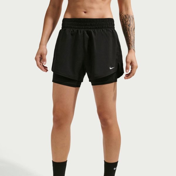 Жіночі шорти NIKE W NK ONE DF HR 3IN 2N1 SHORT