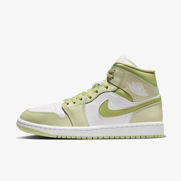 Жіночі кросівки WMNS AIR JORDAN 1 MID OLIVE AURA