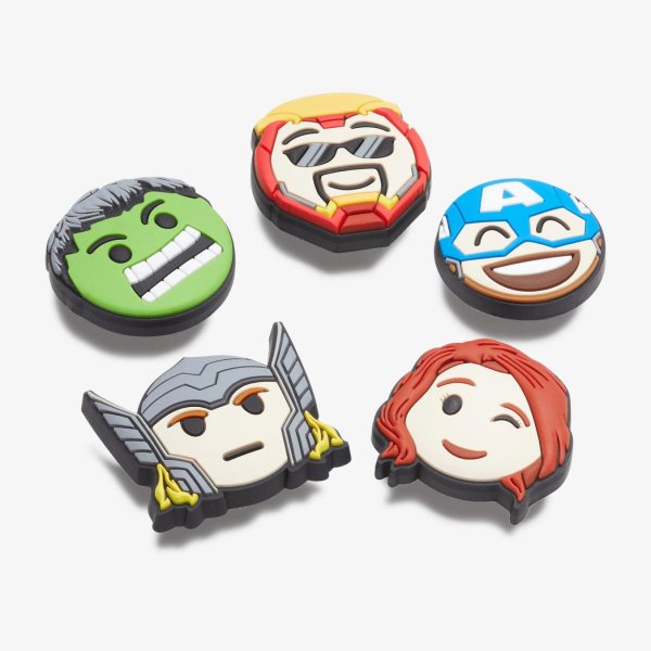 Джиббитсы CROCS AVENGERS EMOJIS 5 PACK