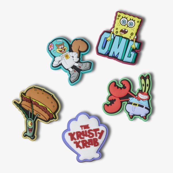 Джибітси CROCS SPONGEBOB 5PCK