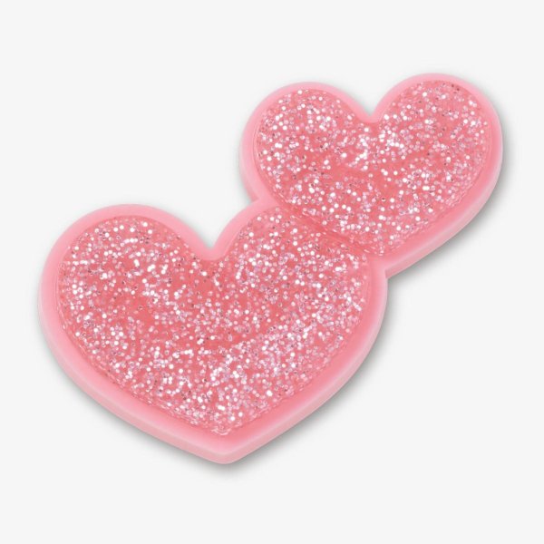 Джибітси CROCS GLITTER HEART DUO