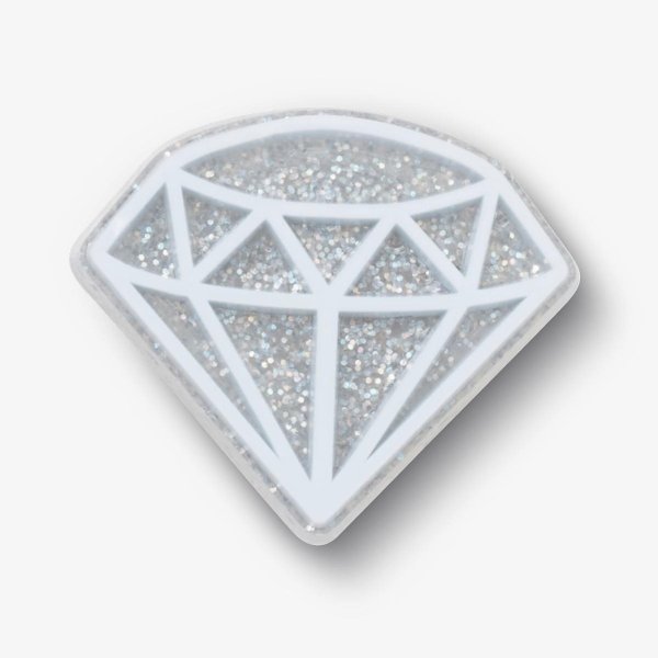 Джиббитсы CROCS BLUE GLITTER DIAMOND