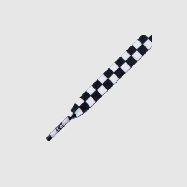 Шнурки MR. LACY PRINTIES CHECKERED BLACK/WHITE