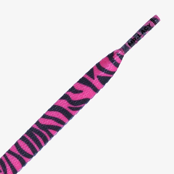 Шнурки Mr.Lacy Printies Zebra Hot Pink/Black