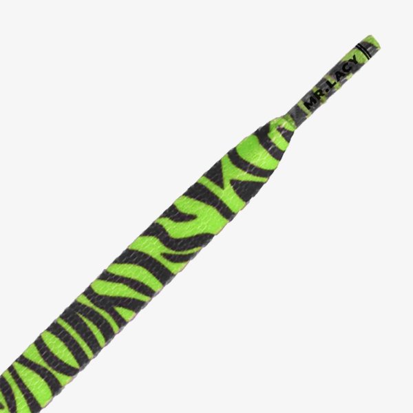 Шнурки Mr.Lacy Printies Zebra Neon Lime