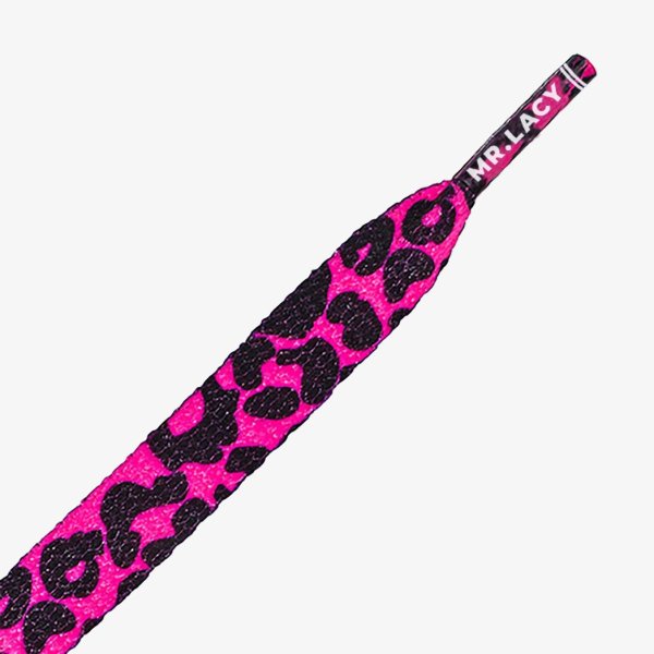 Шнурки Mr.Lacy Printies Leopard Pink