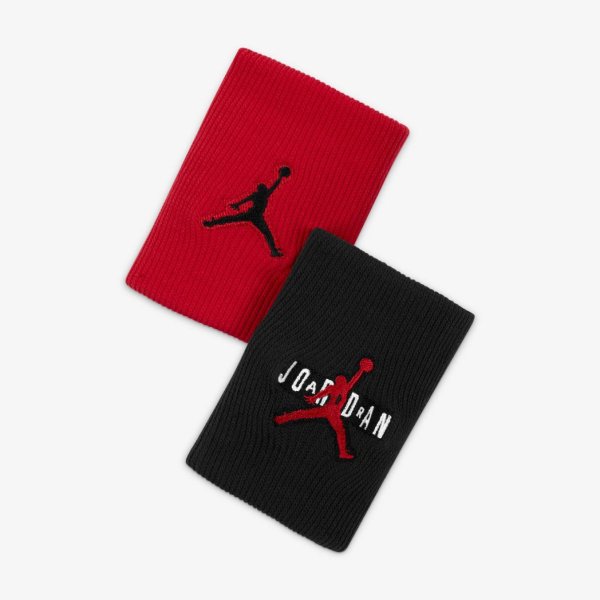 Напульсники JORDAN JUMPMAN TERRY WRIST BANDS 2 PK GYM RED/BLACK/GYM RED OSFM