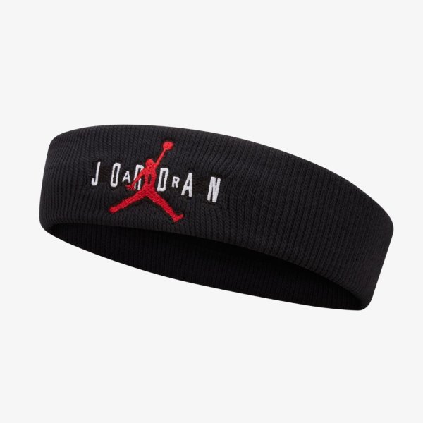 Повязка на голову JORDAN JUMPMAN TERRY HEADBAND BLACK/GYM RED OSFM