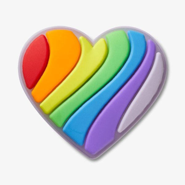 Украшение для обуви CROCS PRIDE RAINBOW HEART