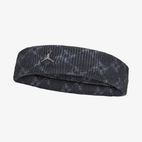 Повязка на голову JORDAN DRI-FIT TERRY HEADBAND PRINTED BLACK/OFF NOIR/IRON GREY OSFM