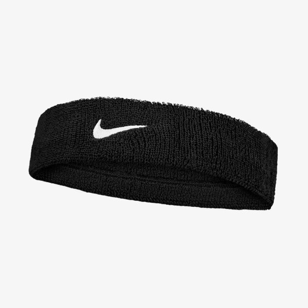 Повязка на голову NIKE SWOOSH CLASSIC HEADBAND BLACK/WHITE OSFM
