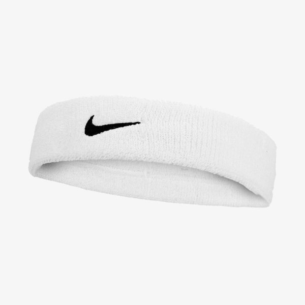 Повязка на голову NIKE SWOOSH CLASSIC HEADBAND WHITE/BLACK OSFM