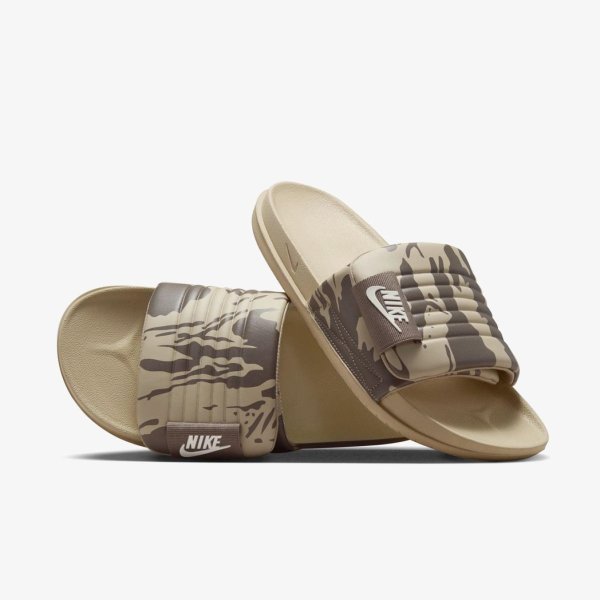 Чоловічі капці NIKE OFFCOURT ADJUST SLIDE LIMESTONE / OLIVE GREY