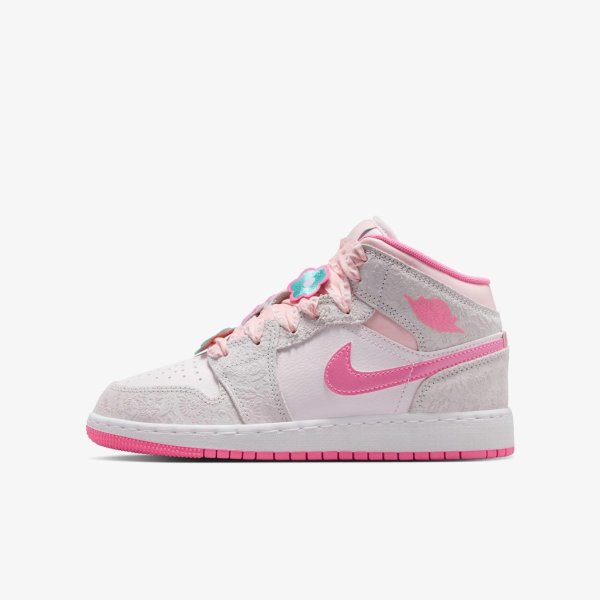 Дитячі кросівки AIR JORDAN 1 MID SE SPRING FLOWERS (GS)