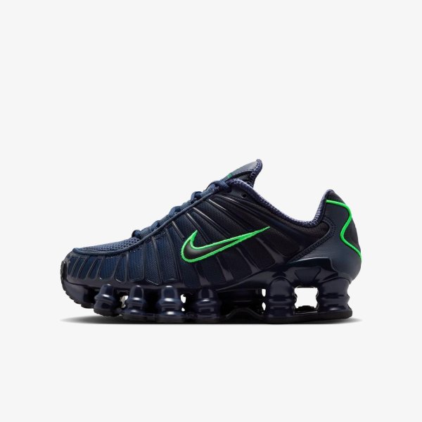 Дитячі кросівки NIKE SHOX TL OBSIDIAN / GREEN STRIKE (GS)