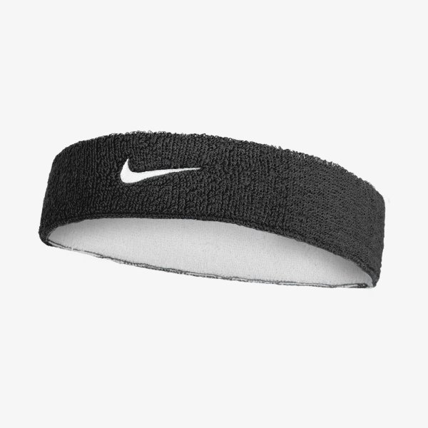 Повязка на голову NIKE SWOOSH CLASSIC REVERSIBLE HEADBAND BLACK/WHITE/BLACK OSFM