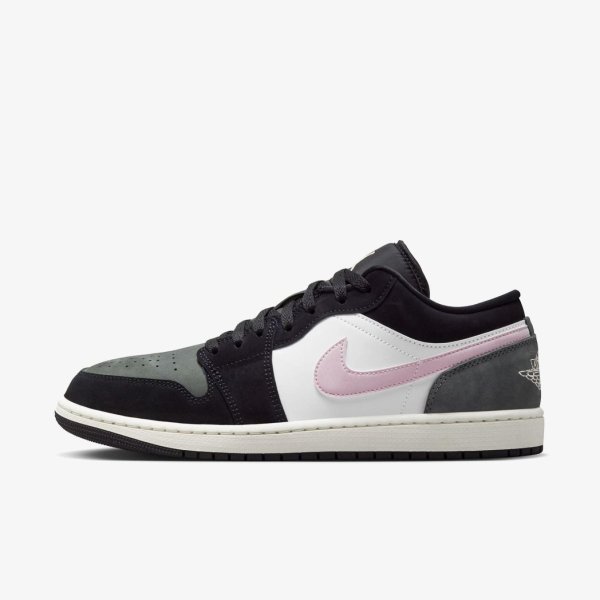 Чоловічі кросівки AIR JORDAN 1 LOW SE BLACK / ICED CARMINE