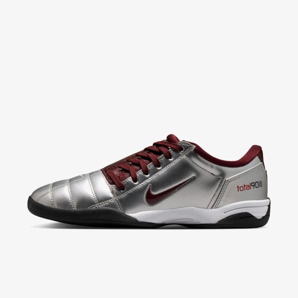 Женские кроссовки NIKE WMNS TOTAL 90 METALLIC SILVER / BURGUNDY CRUSH