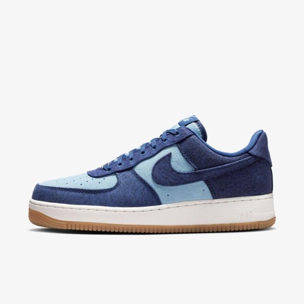 Чоловічі кросівки NIKE AIR FORCE 1 '07 LV8 DENIM BLUE CANVAS