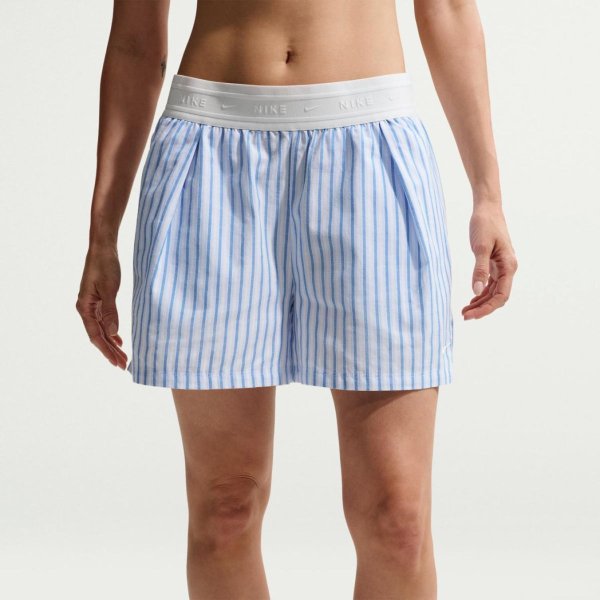 Женские шорты NIKE W NSW OFFLN WVN PPLN STRP SHRT