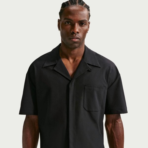 Чоловіча футболка NIKE M NK DF UV 24.7 PS SS BUTTN UP