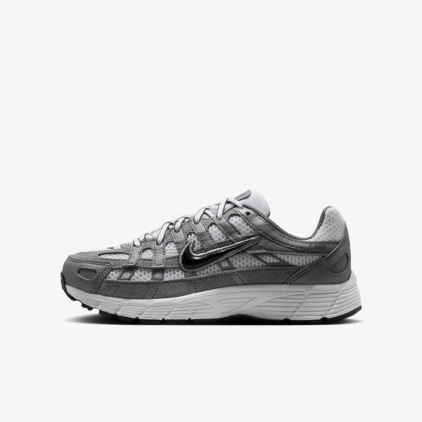 Детские кроссовки NIKE P-6000 WHITE / COOL GREY (GS)