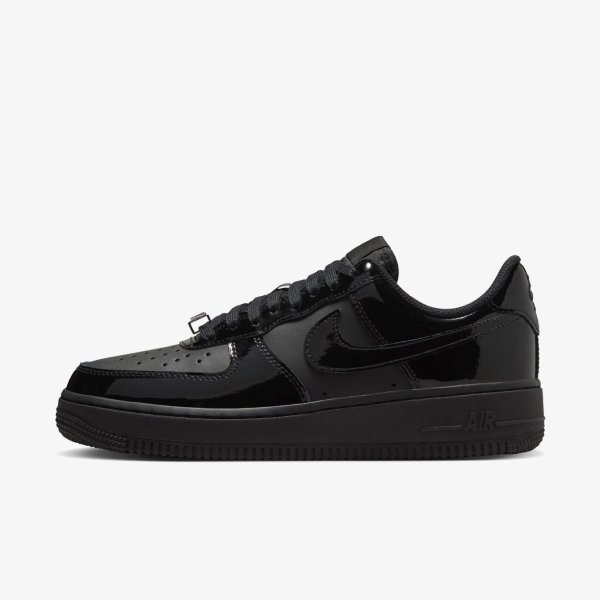 Женские кроссовки NIKE WMNS AIR FORCE 1 '07 PATENT BLACK